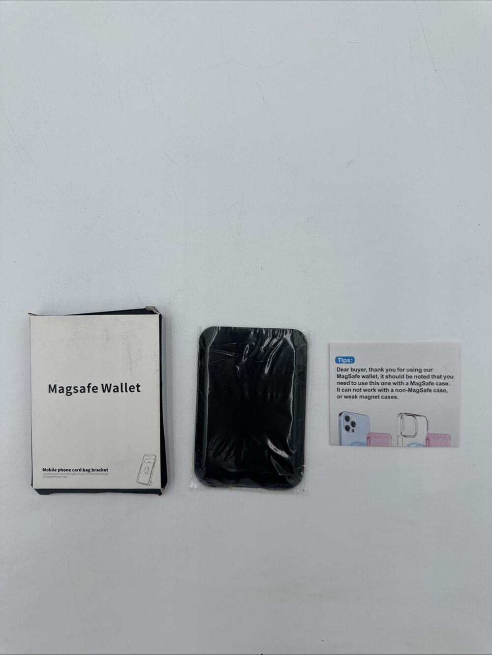 Kimguard for MagSafe Wallet, Magnetic New-Upgrade Card Wallet Black